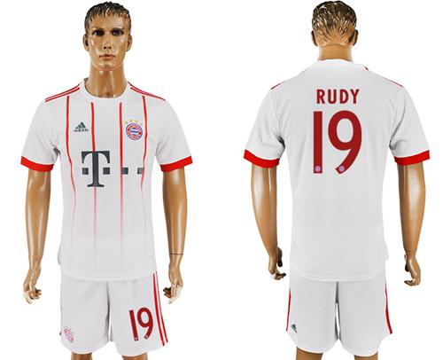 Bayern Munchen #19 Rudy Sec Away Soccer Club Jersey